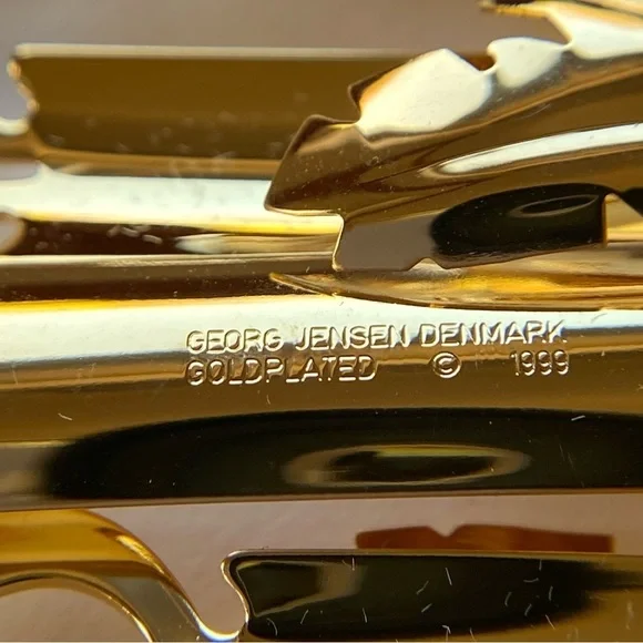 Georg Jensen Gold Plate 1999 Christmas Candles Ornament mobile collection - Picture 9 of 9